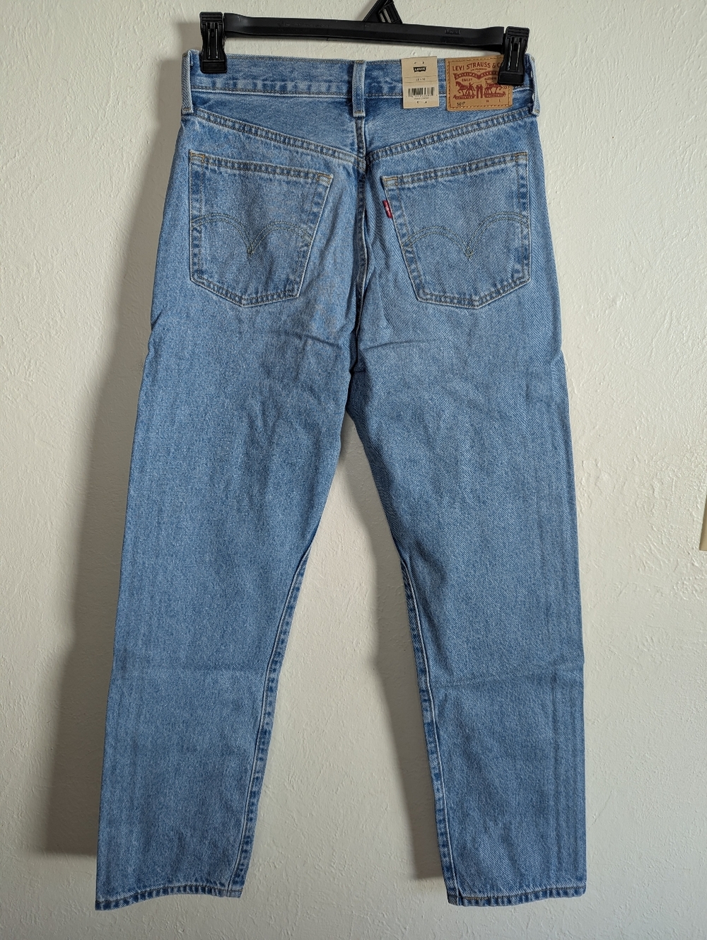 NWT Levi's 501 Original Silver Striped Jeans Women's Size 28x30 - Picture 7 of 8